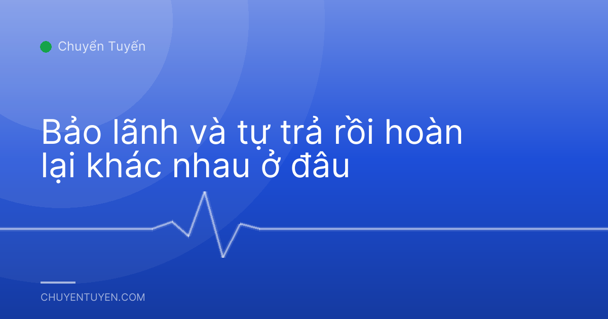 Bảo lãnh và tự trả rồi hoàn lại khác nhau ở đâu